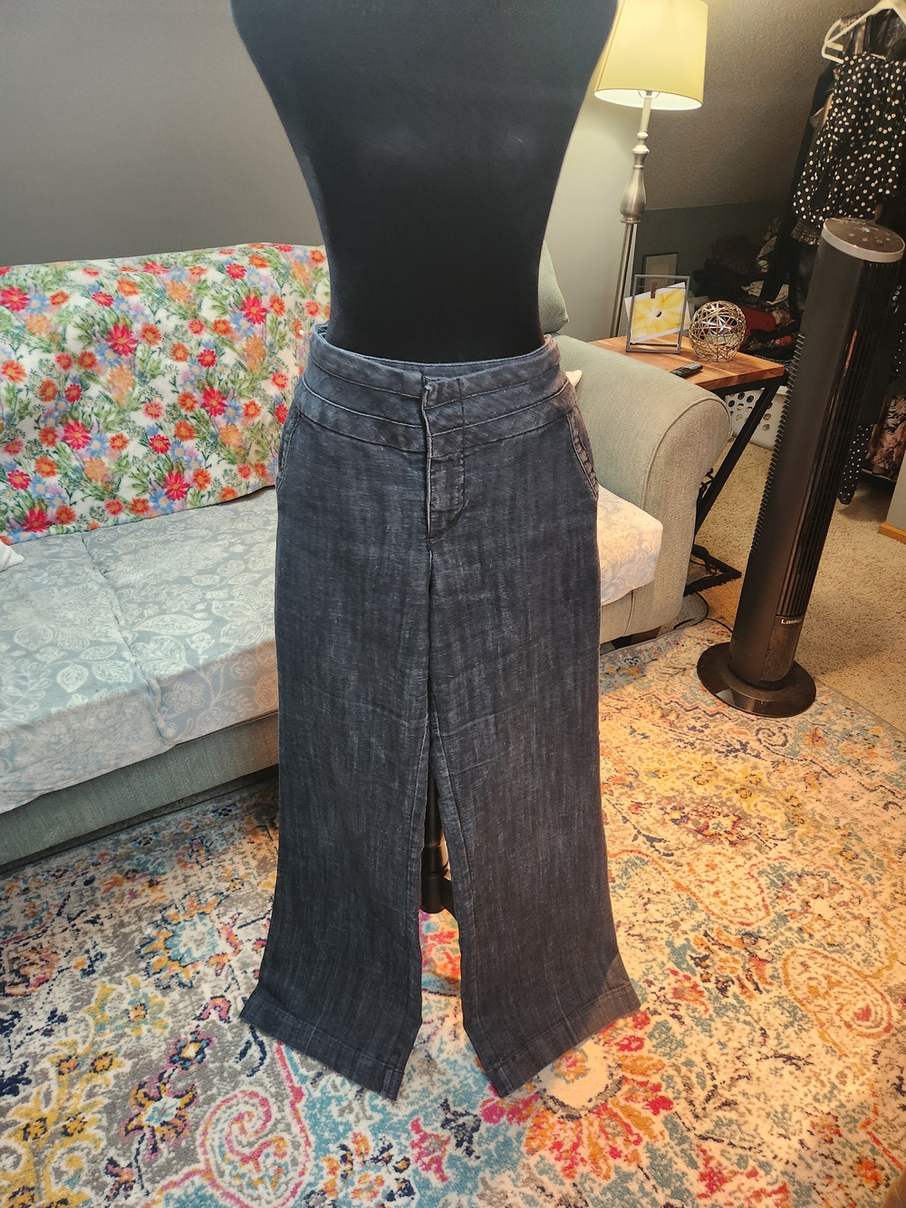 Maurices High-Waist Wide Leg Trouser Women's Jeans 14L Long
